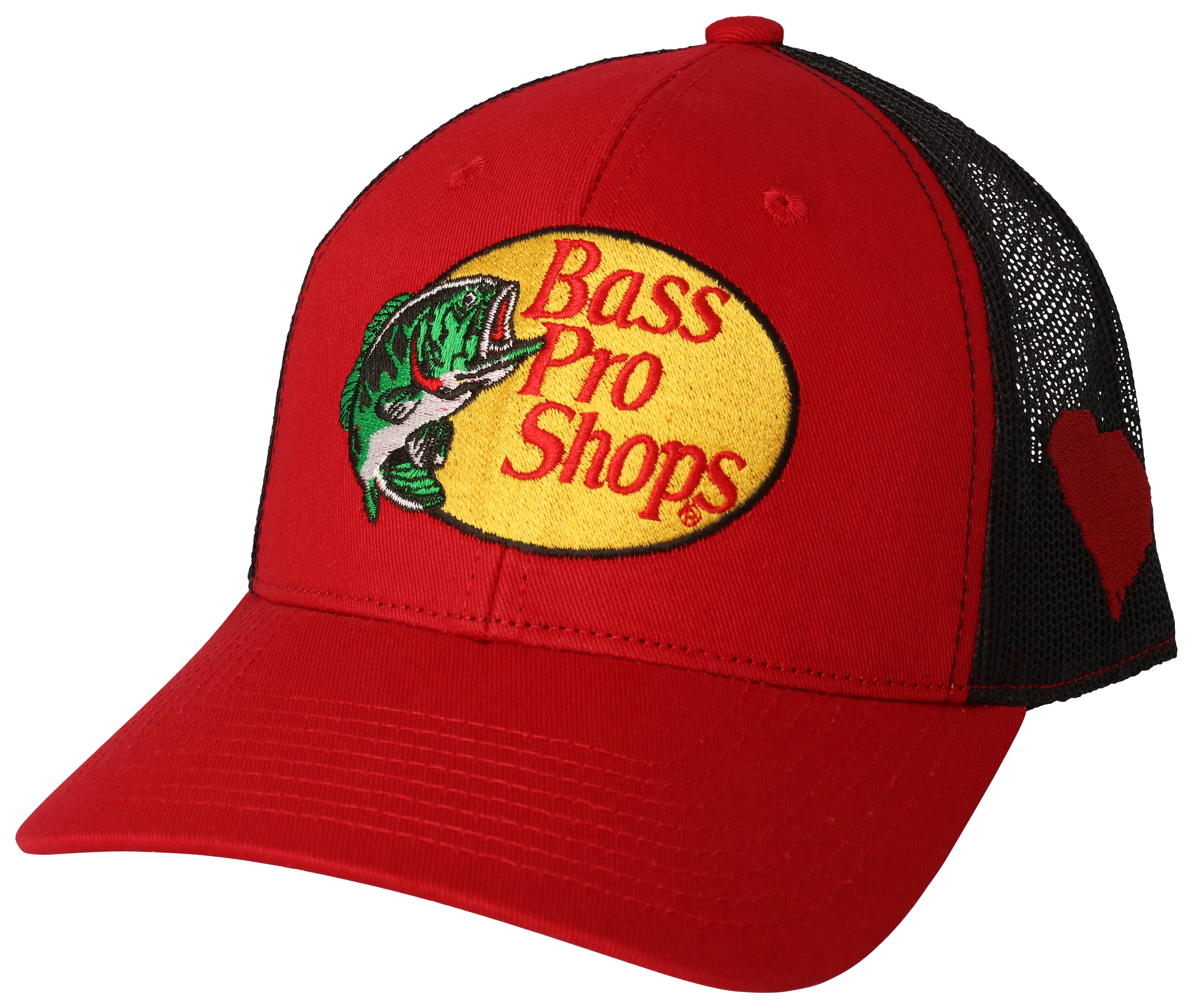 Bass Pro Shops Woodcut Logo and South Carolina Patch Snapback Cap